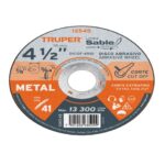 DISCO ABRASIVO DE CORTE PRECISO METAL 4-1/2' X 1 MM, TRUPER   12545