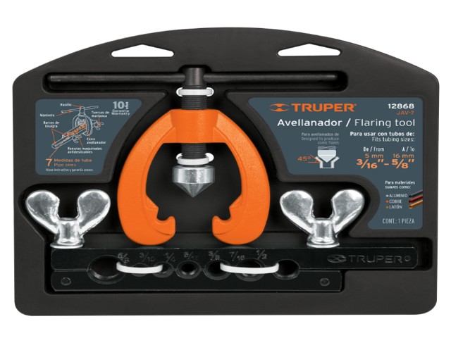 AVELLANADOR PARA TUBO, AJUSTABLE DE 3/16' A 5/8', TRUPER 12868 - Image 2