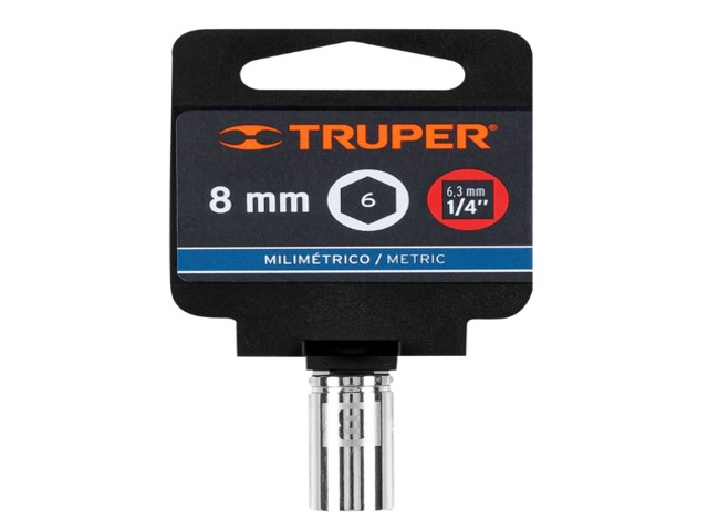 DADO DE 8 MM, 6 PUNTAS, CUADRO 1/4', TRUPER 13170 - Image 2