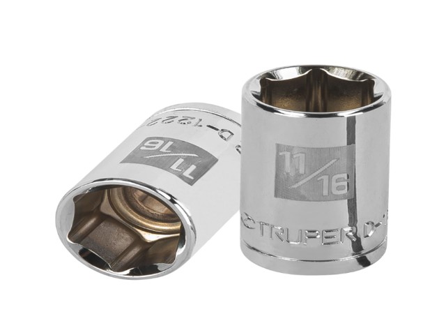 DADO DE 11/16′, 6 PUNTAS, CUADRO 1/2′, TRUPER    13235