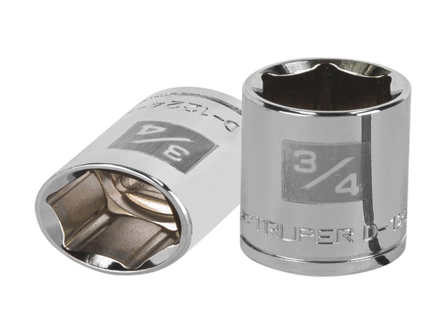 DADO DE 3/4′, 6 PUNTAS, CUADRO 1/2′, TRUPER    13236