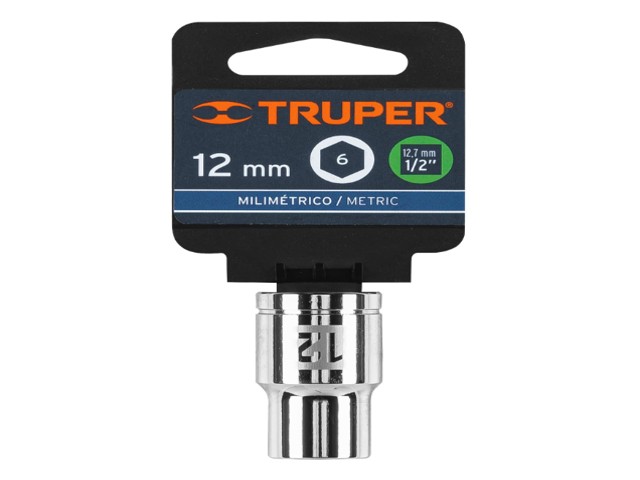 DADO DE 12 MM, 6 PUNTAS, CUADRO 1/2', TRUPER 13262 - Image 2
