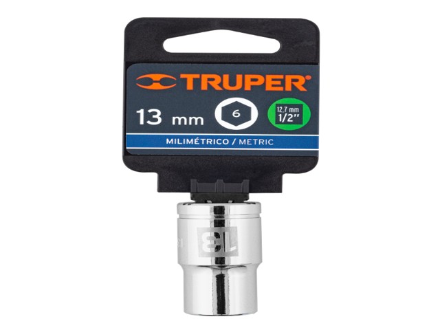 DADO DE 13 MM, 6 PUNTAS, CUADRO 1/2', TRUPER 13263 - Image 2