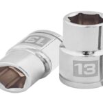 DADO DE 13 MM, 6 PUNTAS, CUADRO 1/2', TRUPER  13263