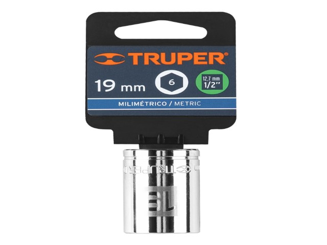 DADO DE 19 MM, 6 PUNTAS, CUADRO 1/2', TRUPER 13269 - Image 2