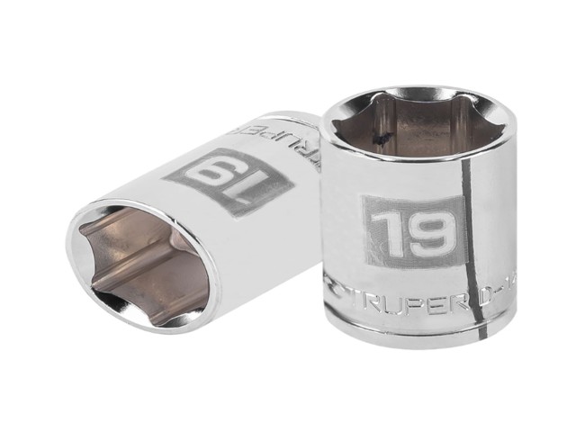 DADO DE 19 MM, 6 PUNTAS, CUADRO 1/2′, TRUPER   13269