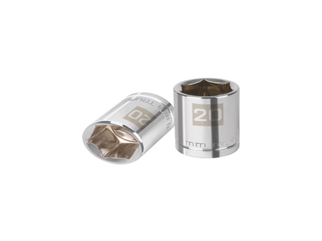 DADO DE 20 MM, 6 PUNTAS, CUADRO 1/2′, TRUPER    13270
