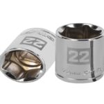 DADO DE 22 MM, 6 PUNTAS, CUADRO 1/2', TRUPER    13272