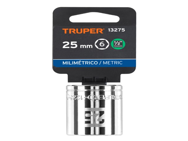 DADO DE 25 MM, 6 PUNTAS, CUADRO 1/2', TRUPER 13275 - Image 2