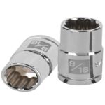 DADO DE 9/16', 12 PUNTAS, CUADRO 1/2', TRUPER    13303