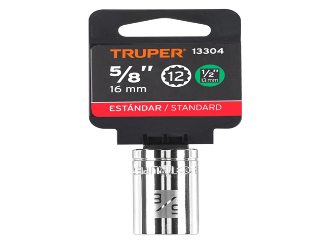 DADO DE 5/8', 12 PUNTAS, CUADRO 1/2', TRUPER 13304 - Image 2