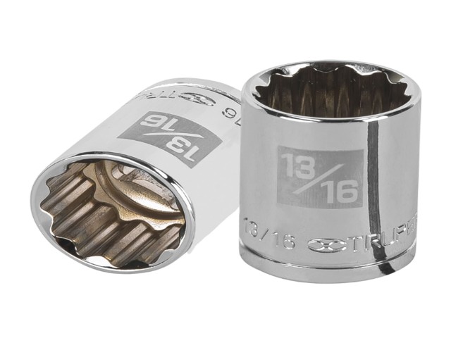 DADO DE 13/16′, 12 PUNTAS, CUADRO 1/2′, TRUPER   13307