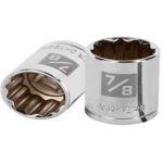 DADO DE 7/8', 12 PUNTAS, CUADRO 1/2', TRUPER   13308