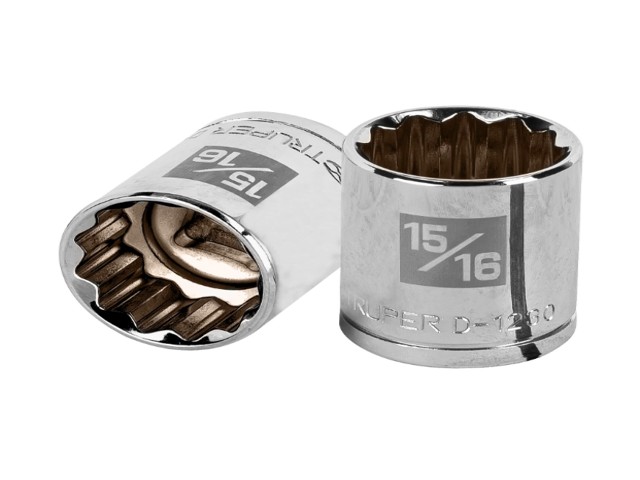 DADO DE 15/16′, 12 PUNTAS, CUADRO 1/2′, TRUPER   13309