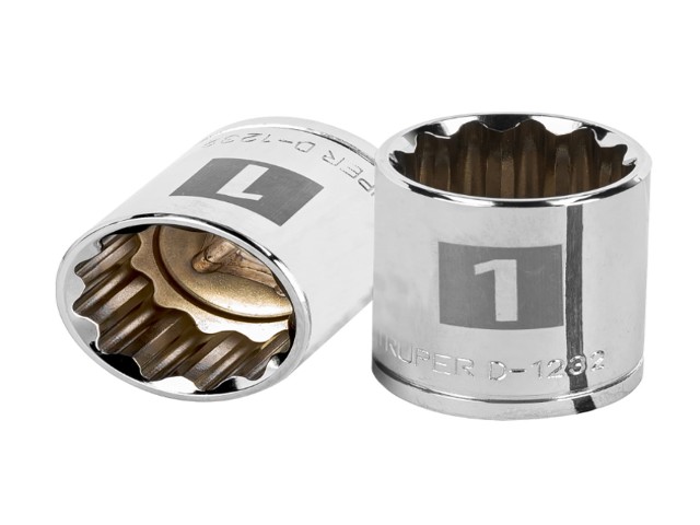 DADO DE 1′, 12 PUNTAS, CUADRO 1/2′, TRUPER   13310