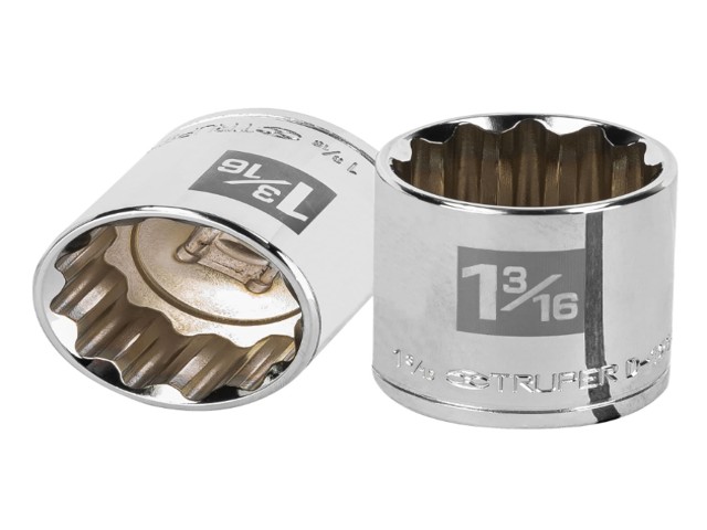 DADO DE 1-3/16′, 12 PUNTAS, CUADRO 1/2′, TRUPER    13313