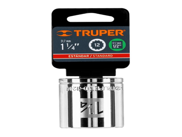 DADO DE 1-1/4', 12 PUNTAS, CUADRO 1/2', TRUPER 13314 - Image 2
