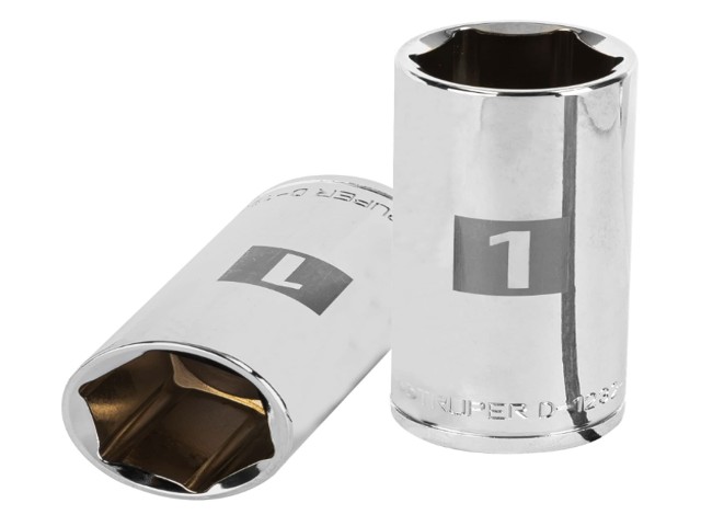 DADO LARGO DE 1′, 6 PUNTAS, CUADRO 1/2′, TRUPER   13333