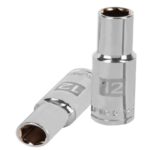 DADO LARGO DE 12 MM, 6 PUNTAS, CUADRO 1/2', TRUPER   13352