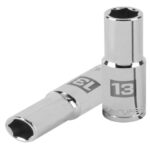 DADO LARGO DE 13 MM, 6 PUNTAS, CUADRO 1/2', TRUPER   13353