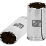 DADO LARGO DE 15/16', 12 PUNTAS, CUADRO 1/2', TRUPER   13369