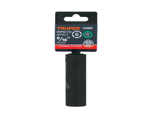 DADO LARGO IMPACTO DE 9/16', 6 PUNTAS, CUADRO 1/2', TRUPER 13389 - Image 2