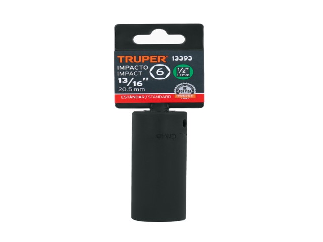 DADO LARGO IMPACTO DE 13/16', 6 PUNTAS, CUADRO 1/2', TRUPER 13393 - Image 2