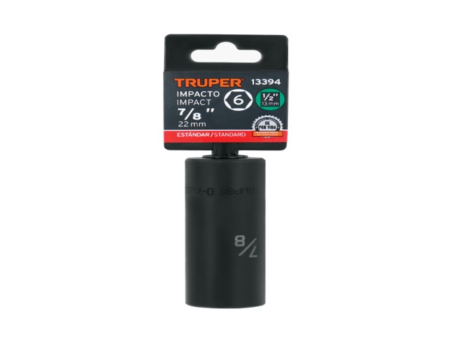 DADO LARGO IMPACTO DE 7/8', 6 PUNTAS, CUADRO 1/2', TRUPER 13394 - Image 2