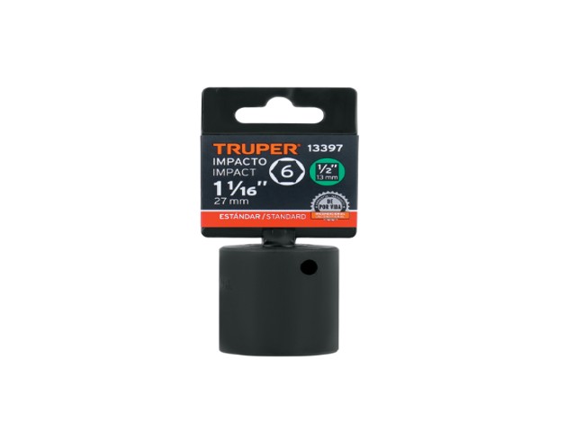 DADO DE IMPACTO DE 1-1/16', 6 PUNTAS, CUADRO 1/2', TRUPER 13397 - Image 2
