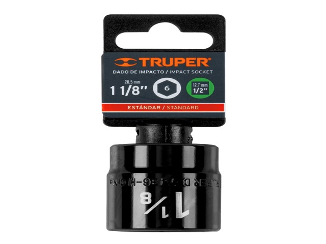 DADO DE IMPACTO DE 1-1/8', 6 PUNTAS, CUADRO 1/2', TRUPER 13398 - Image 2
