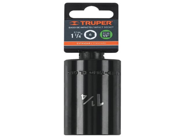 DADO LARGO IMPACTO DE 1-1/4', 6 PUNTAS, CUADRO 1/2', TRUPER 13402 - Image 2