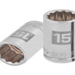DADO DE 15 MM, 12 PUNTAS, CUADRO 1/2', TRUPER   13529