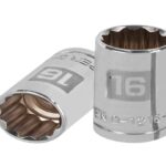 DADO DE 16 MM, 12 PUNTAS, CUADRO 1/2', TRUPER   13530