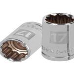 DADO DE 17 MM, 12 PUNTAS, CUADRO 1/2', TRUPER   13531