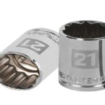 DADO DE 21 MM, 12 PUNTAS, CUADRO 1/2', TRUPER   13535