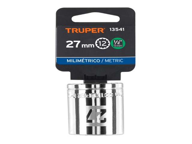 DADO DE 27 MM, 12 PUNTAS, CUADRO 1/2', TRUPER 13541 - Image 2