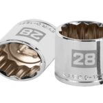 DADO DE 28 MM, 12 PUNTAS, CUADRO 1/2', TRUPER    13542