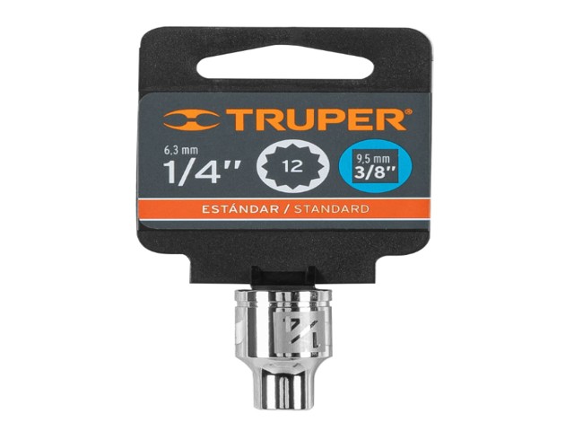 DADO DE 1/4', 12 PUNTAS, CUADRO 3/8', TRUPER 13580 - Image 2