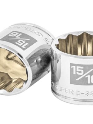 DADO DE 15/16', 12 PUNTAS, CUADRO 3/8', TRUPER  13591