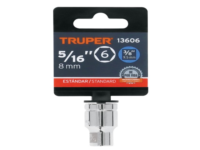 DADO DE 5/16', 6 PUNTAS, CUADRO 3/8', TRUPER 13606 - Image 2