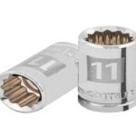 DADO DE 11 MM, 12 PUNTAS, CUADRO 3/8', TRUPER   13631