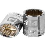 DADO DE 14 MM, 12 PUNTAS, CUADRO 3/8', TRUPER   13634