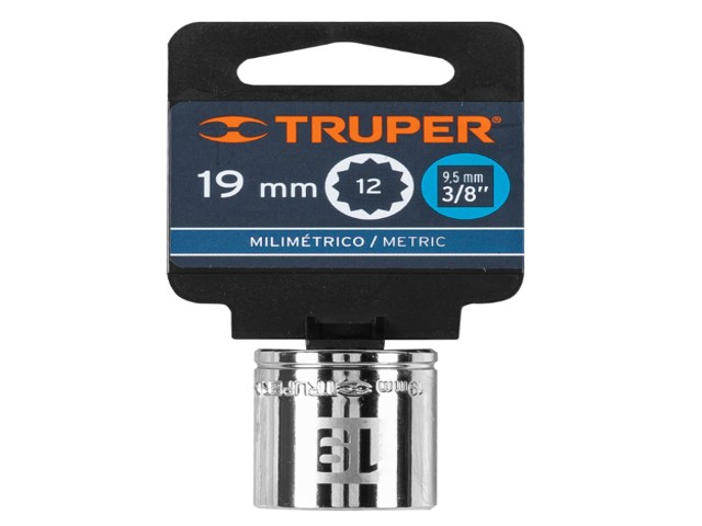 DADO DE 19 MM, 12 PUNTAS, CUADRO 3/8', TRUPER 13639 - Image 2