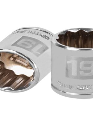 DADO DE 19 MM, 12 PUNTAS, CUADRO 3/8', TRUPER   13639