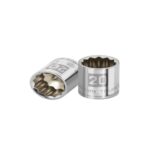 DADO DE 20 MM, 12 PUNTAS, CUADRO 3/8', TRUPER   13640