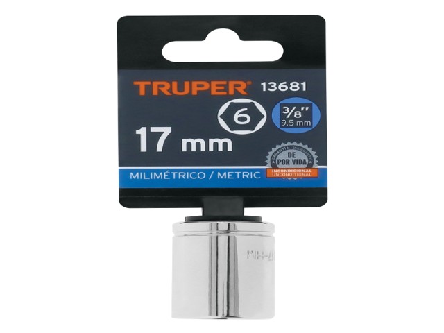 DADO DE 17 MM, 6 PUNTAS, CUADRO 3/8', TRUPER 13681 - Image 2