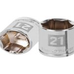 DADO DE 21 MM, 6 PUNTAS, CUADRO 3/8', TRUPER   13685
