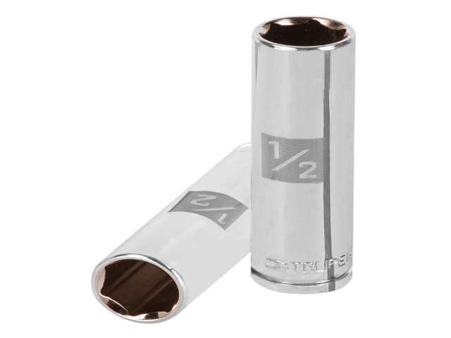 DADO LARGO DE 1/2′, 6 PUNTAS, CUADRO 3/8′, TRUPER   13714