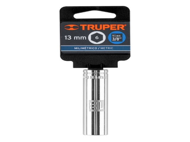 DADO LARGO DE 13 MM, 6 PUNTAS, CUADRO 3/8', TRUPER 13773 - Image 2