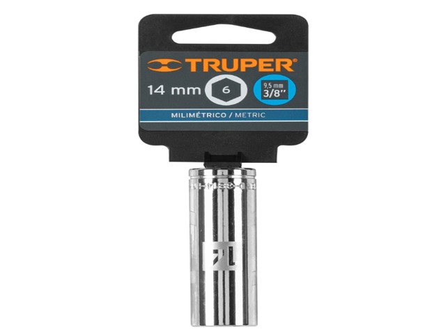 DADO LARGO DE 14 MM, 6 PUNTAS, CUADRO 3/8', TRUPER 13774 - Image 2